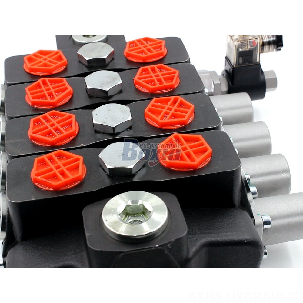 SD8-Electric unloading valve Manual 4 Spool Sectional Directional Valve | Custom Manufacturing detail image